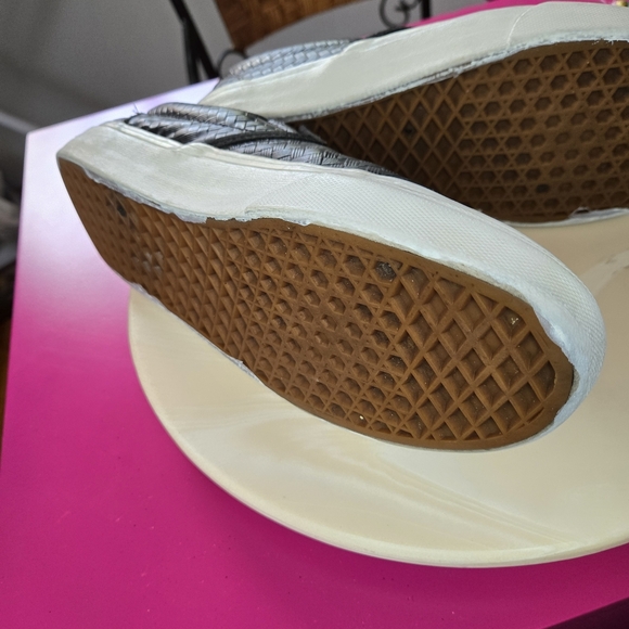 Vans Black Woven Leather Slip-On Loafers - Picture 8 of 9